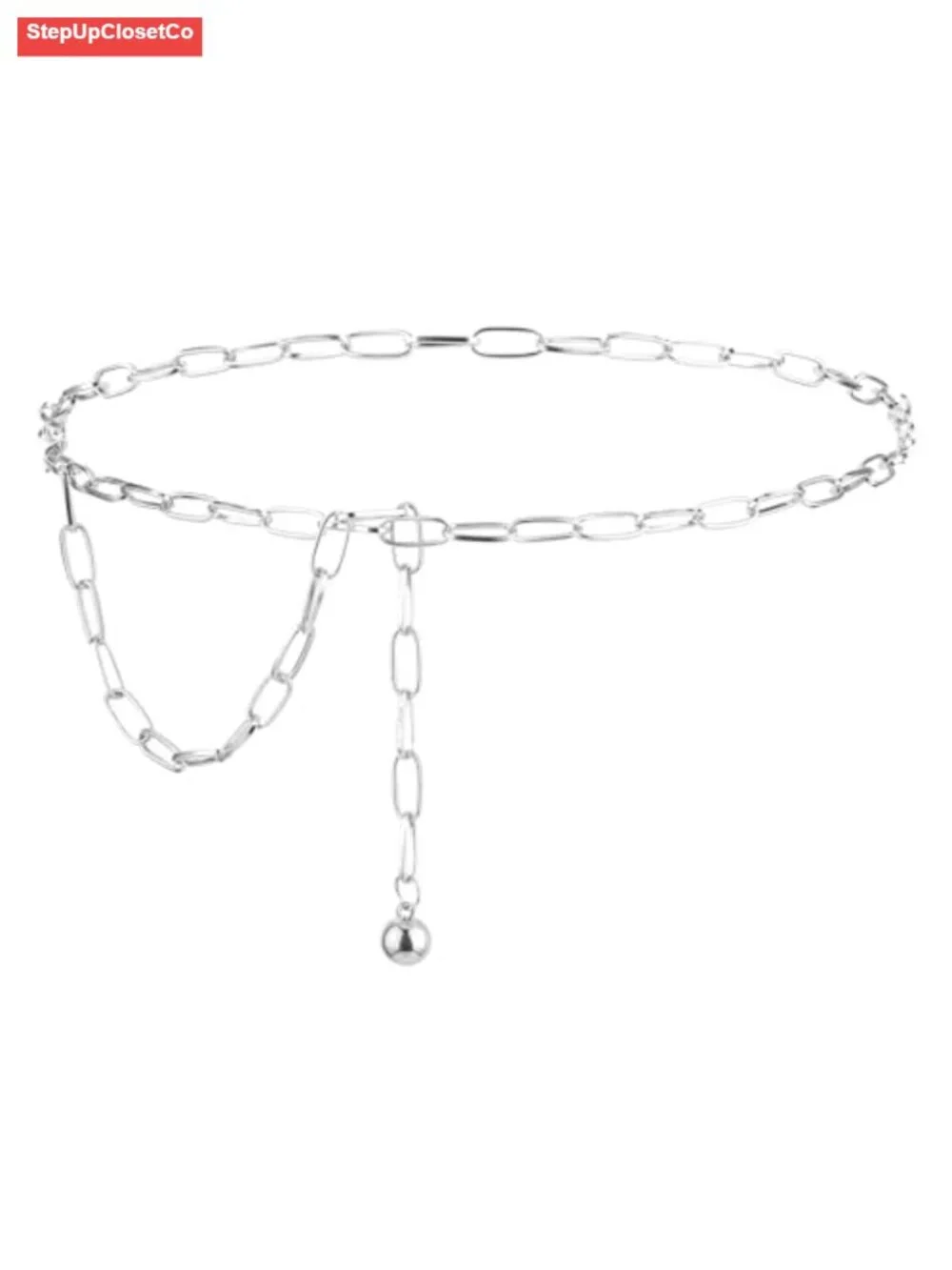 Adjustable Metal Chain Belt for Women Western Waist Belt for Jeans Dresses